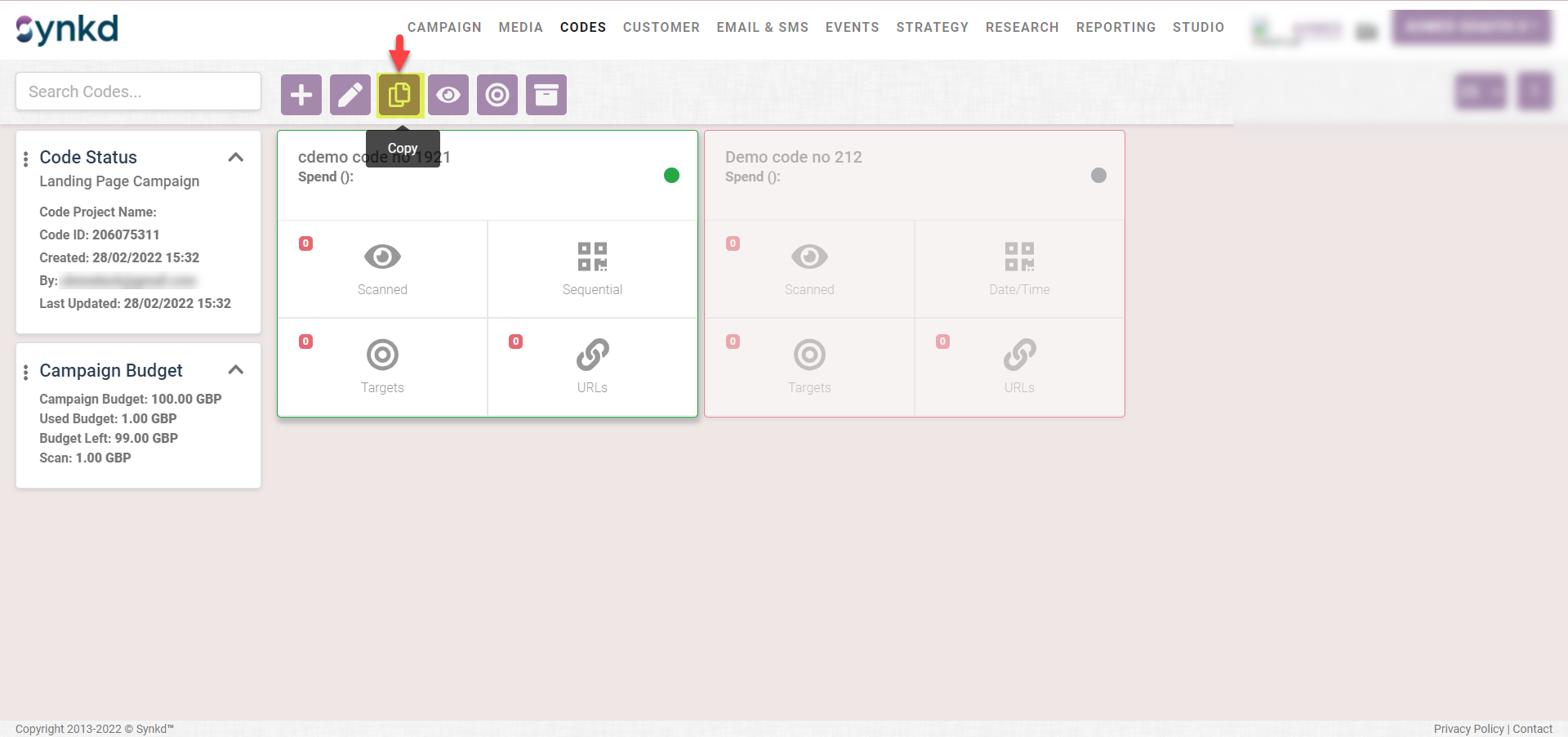 How do I copy a code.png
